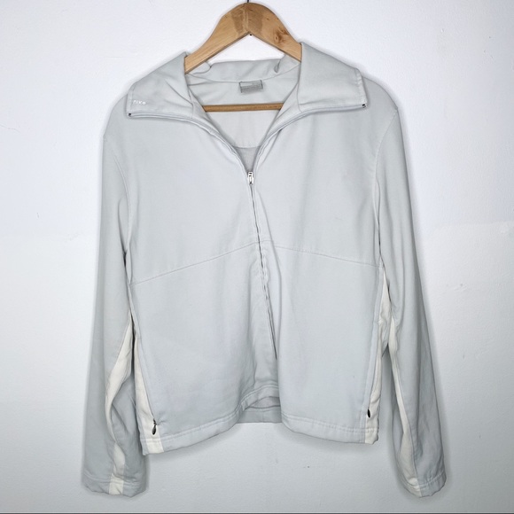 Nike | Light Gray Zip Up Jacket L - Picture 1 of 8